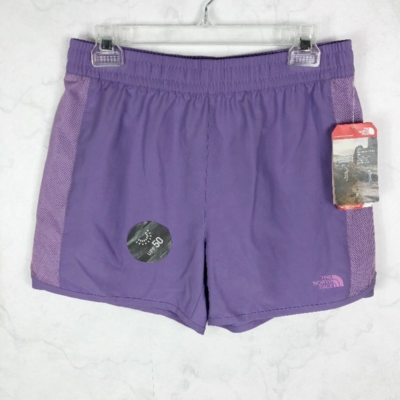 [The North Face] Girls Purple Water Shorts - Picture 1 of 3